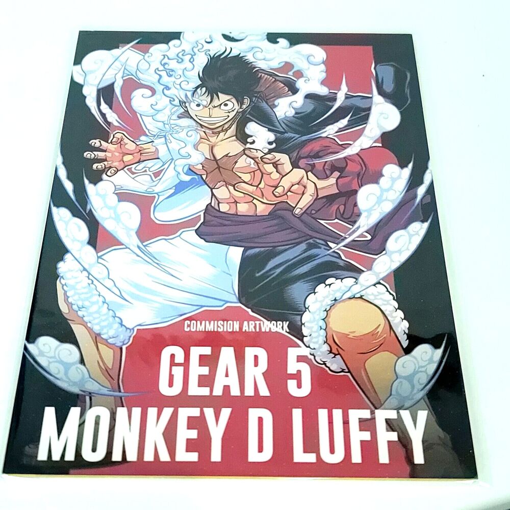 Gear 5 Luffy One Piece #072 Double-sided Art Board Size A4 8" x 11" Waifu Card